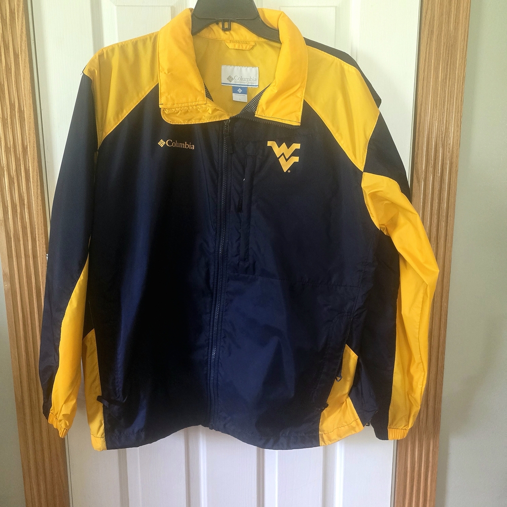 Columbia Navy and Yellow Raincoat